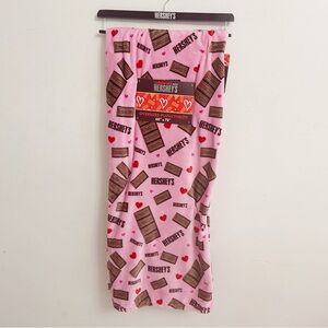 Hershey's Chocolate Pink Valentine's Day Throw Blanket NWT